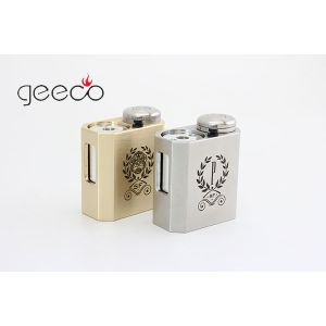 New arrival! Geeco mechanical box mod le brass phantus mini, Cherry wood box mod
