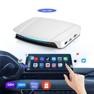 Wireless Adapter Carplay & Android Auto Ai Box Multi Media TBox UHD SDM660