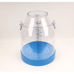 Polycarbonate Dairy Stainless Steel Milking Machine Bucket 55LB With Scale