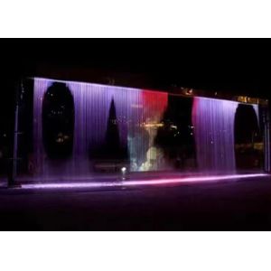 China Wall Decorative Digital Water Curtain Fountain For Hotel Lobby Office And Home on sale