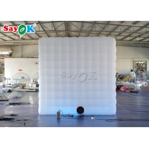 Christmas Photo Booth SGS Inflatable Cube Photo Booth With Two Doors For Wedding