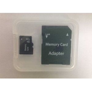 Plastic Micro SD Card Case With SD Adapter , Strong PP Box Packaging For Memory