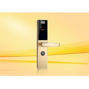 Touch Keypad Fingerprint Door Lock With Reversible Handle 10 Groups Transaction