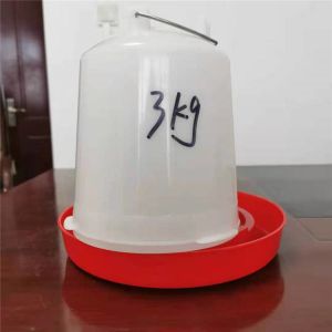 Durable plastic chicken feeder and drinker for poultry farm equipment