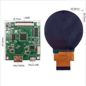 2.1in 480x480 LCD Display Modules Screen Driver Board Hdmi Mipi 1080p