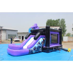 Custom Logo Printed Bounce House Commercial Inflatable Air Bouncer for 8-13