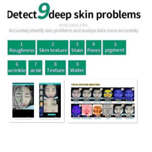 Digital Facial Skin Analyzer Water Soft Oil Tester for Salon Spa