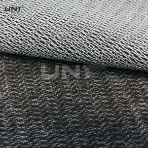 B6100E Jackets Fusible Interlining Fabric Powder Dot PES Weft Insert Napping