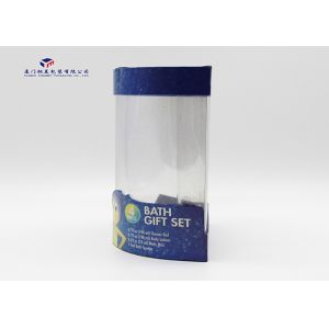 Semicircular Plastic Cylinder Packaging Tubes Unique Design For Bath Gift Set