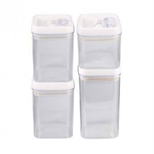 Easy Open Airtight Transparent Small Plastic Food Storage Container