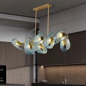 Luxury Hanging Fixture Firework Pendant Lights Led Lighting Modern Flower Glass
