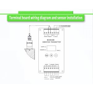 UBZD4000Y Digital Display Vibration Sensor For Ball Bearings Monitoring Machine