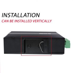 Industrial Fast Ethernet Media Converter SC Fixed Fiber SM/MM Unmanaged 6KV CE