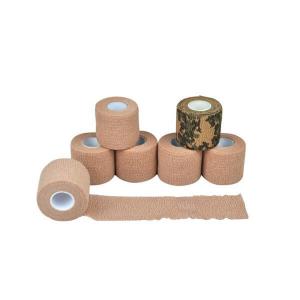 Cheap flexible self adherent cohesive bandage wrap tape Water Resistant  Breathable Cotton for sale