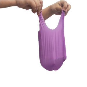 Custom Biodegradable T Shirt Handle Scented Dog Poop Bags On A Roll