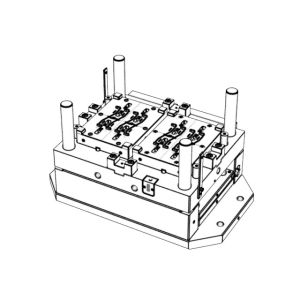 Transparent Housing Base (1*16) / Hot runner / Three-plates mold No.24309 &