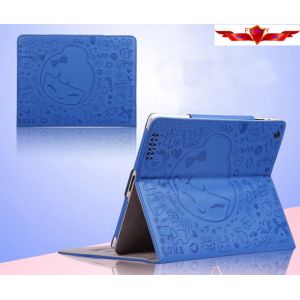 New Magic Girl Version Cartoon Ipad 2/3/4 Cases Embosed PU Smart Sleep Multi