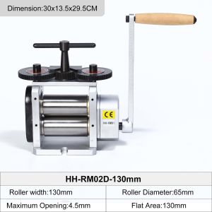 Steel Rolling Mills Machines Manual Hand Crank Tableting 110/130mm