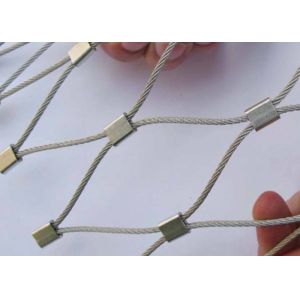 Black Oxidized Zoo Wire Mesh 30*30mm Zoo Aviary Netting SS316 Cable Wire