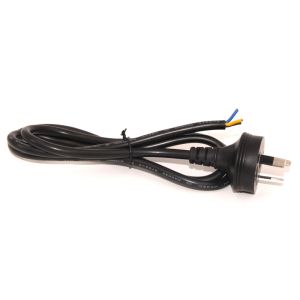SAA Certified AU 2-Pin Plug to Stripped Tinned Power Cord H03VV-F 0.75mm2