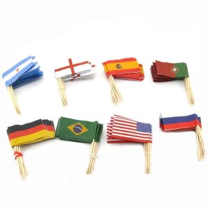 Muffin Toothpick Flag Sticks Paper Cupcake Topper