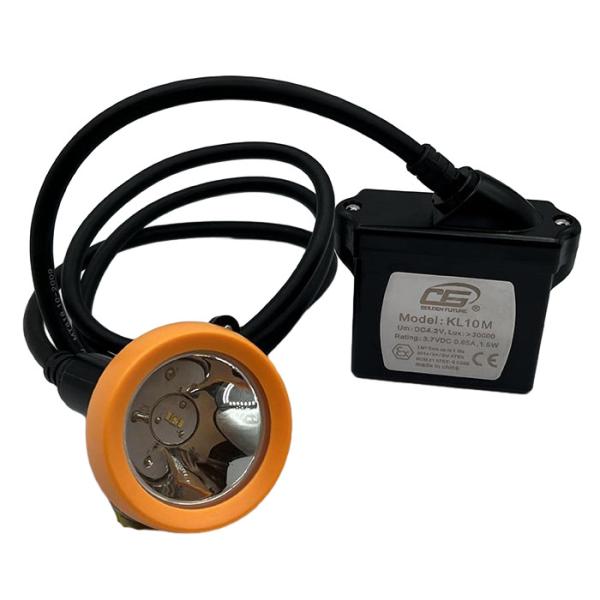 Quality Golden Future KL10M Rechargeable Miner Lamp 25000Lux Low Power Indication IP68 wholesale