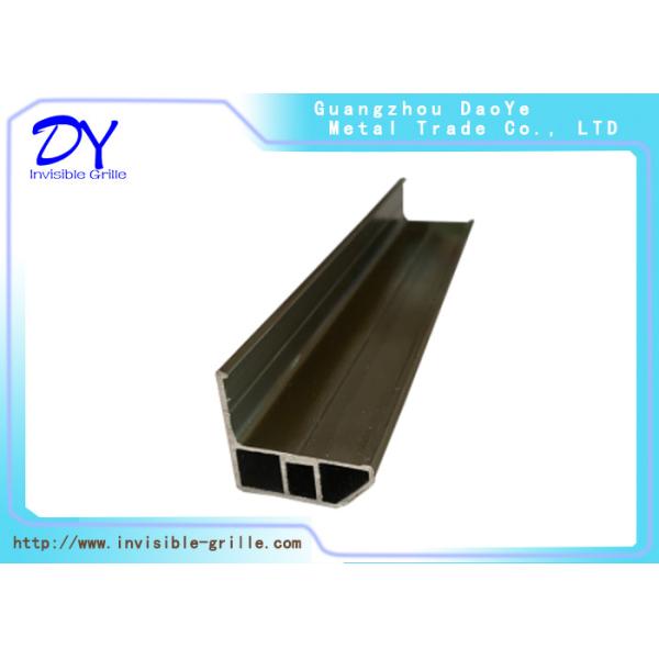 2m / Set Aluminum Rail Track Window Invisible Grille 316 Wire Vertical