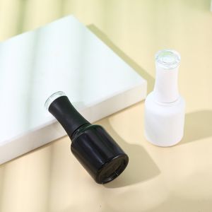 8ML 10ML 15ML Glass Bottle With Plating Window Cap for Gel Nail Polish Base
