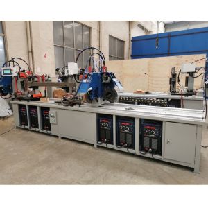 Automatic 6 Sides Warehouse Upright Storage Shelf Beam Welding Machine