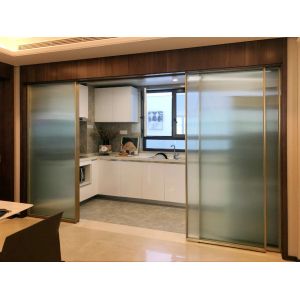 China Brushed 0.8mm 6061 T4 Glass Aluminium Door Frame Extrusions on sale