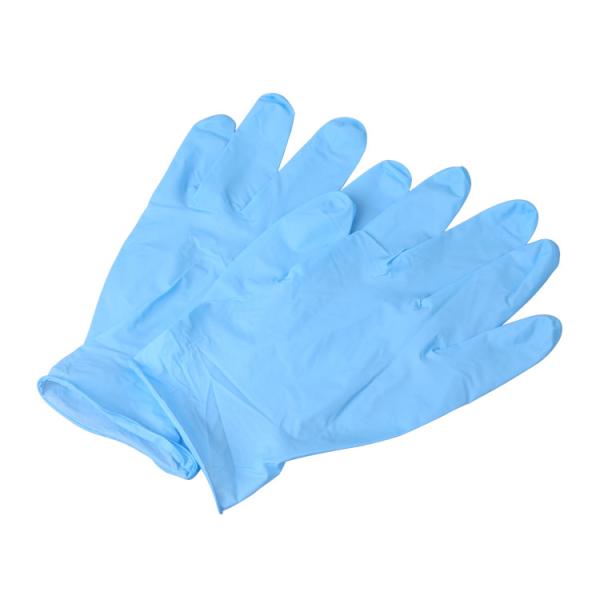 S XXL Exam Blue Nitrile Disposable Gloves ASTM6319 EN420 EN455