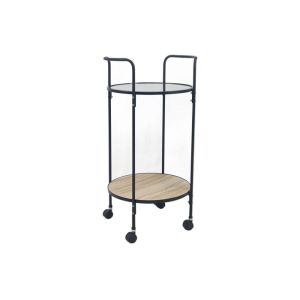 Knock Down 66cm Height 33cm Width Rolling Kitchen Cart
