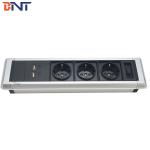 BNT New arrival partition table power socket with hidden screws for office room