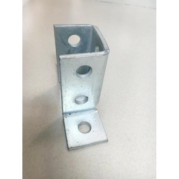 Quality UL Listed Zinc Plated Corrosion Resistant 12-Gauge 4-Holes Base Strut Channel Connector Fittings wholesale