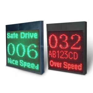 Solar Lpr Camera Fill Light Radar Sensor 4 Line Screen Speed Sign