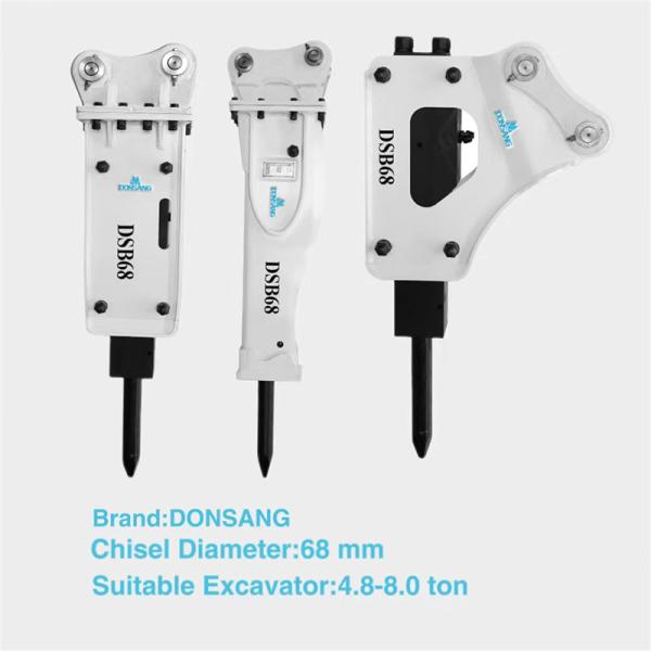 Quality Small 4.8-8.0 Ton Hydraulic Rock Breaker 68mm For Mini Excavator wholesale