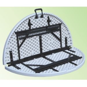 4 foot round fold in half table/4 ft portable plastic folding table