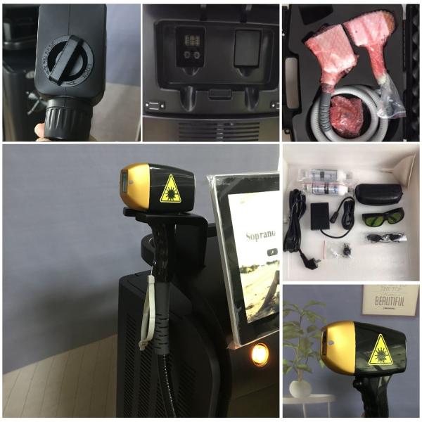 12x18mm2/12*28mm Spot Size 808nm Diode Laser Hair Removal Machine Painless