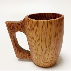 Camping Coconut Wooden Drinking Cups Nordic Style Handmade Wooden Mug