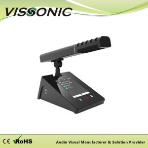 Black Color Multimedia Digital Conference Unit With 4.3 - Inch Touch Screen For