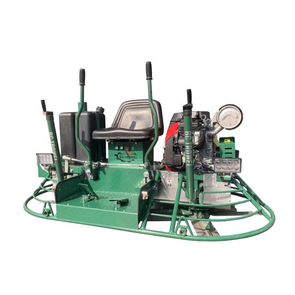Quality Terrazzo Marble Power Trowel Machine Epoxy Stone 96cmx2 Working Diameter Float Pan PLC Control System wholesale