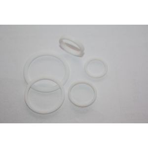 China Carbon fiber Hydraulic Plastic PTFE rings with oil and heat resistance on sale