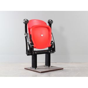 HDPE Plastic Stadium Chair With Cupholder