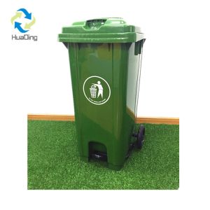 240L Outdoor HDPE waste Plastic Standing garbage trash can