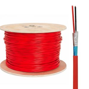 300V Operating Voltage Fire Alarm Cable with Industrial PVC Jacket and 16AWG/2 Cores