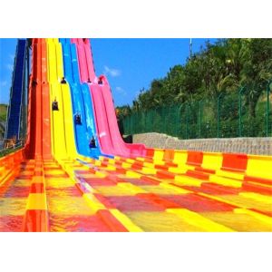 Commercial Young Adult High Speed Water Slide Racing With Mat
