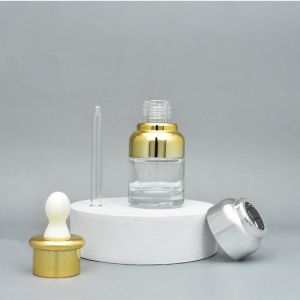 Cosmetic Packing Essential Oil Glass Bottles 15ml 30ml 50ml With Screw Cap