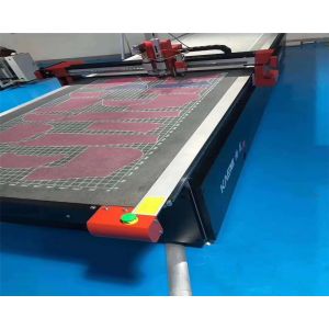 Garment Textile Cutting Machine with Striped Lattice Alignment and Inkjet