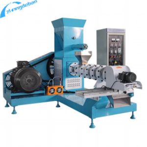 China 1800-2000 Kg/H Screw Feed Extruder Machine For Producing Pet And Floating Fish Feed on sale