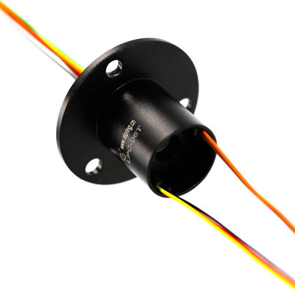 Quality Capsule Electrical Slip Ring with Through Hole 6 Circuits LPC-06T wholesale